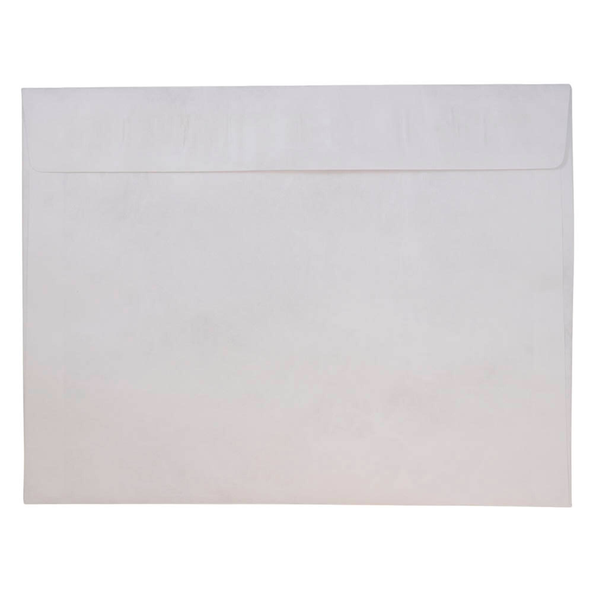JAM Paper 10" x 13" White Tyvek Peel & Seal Closure Envelopes, 500ct.